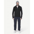 Sweat-shirt Devold Egga Grid Merino Jacket Men 960A CAVIAR