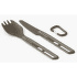 Couverts Sea to Summit Frontier UL Cutlery Set - [2 Piece] Spork and Knife Aluminium Hard Anodised Grey