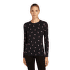 T-shirt a manches longues Icebreaker Merino 200 Oasis LS Crewe Ski Day Women TOPAZ/HYDRO/AOP