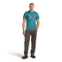 T-shirt a manches courtes Icebreaker Merino 150 Tech Lite SS Tee In The Wild Men TOPAZ