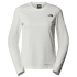 T-shirt a manches longues The North Face SHADOW LONG SLEEVE T-SHIRT Women WHITE DUNE