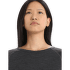 T-shirt a manches longues Icebreaker 200 ZoneKnit LS Crewe Women JET HTHR/BLACK/METRO HTHR/CB