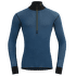 Wool Mesh 190 Zip Neck Men 422B FLOOD/CAVIAR