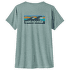 T-shirt a manches courtes Patagonia Cap Cool Daily Graphic Shirt Waters Women Boardshort Logo: Thermal Blue X-Dye